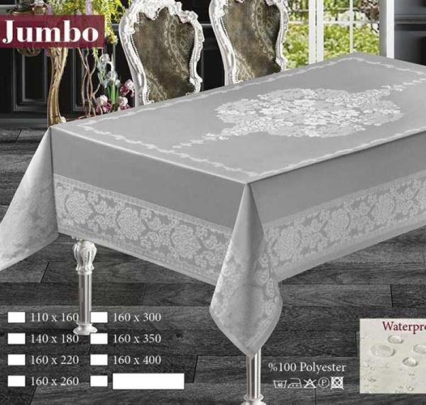 Скатертина Jumbo водовідштовхуюча (Сірий, 160х300)